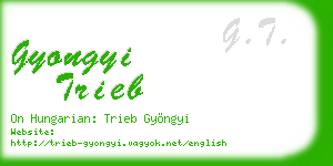 gyongyi trieb business card